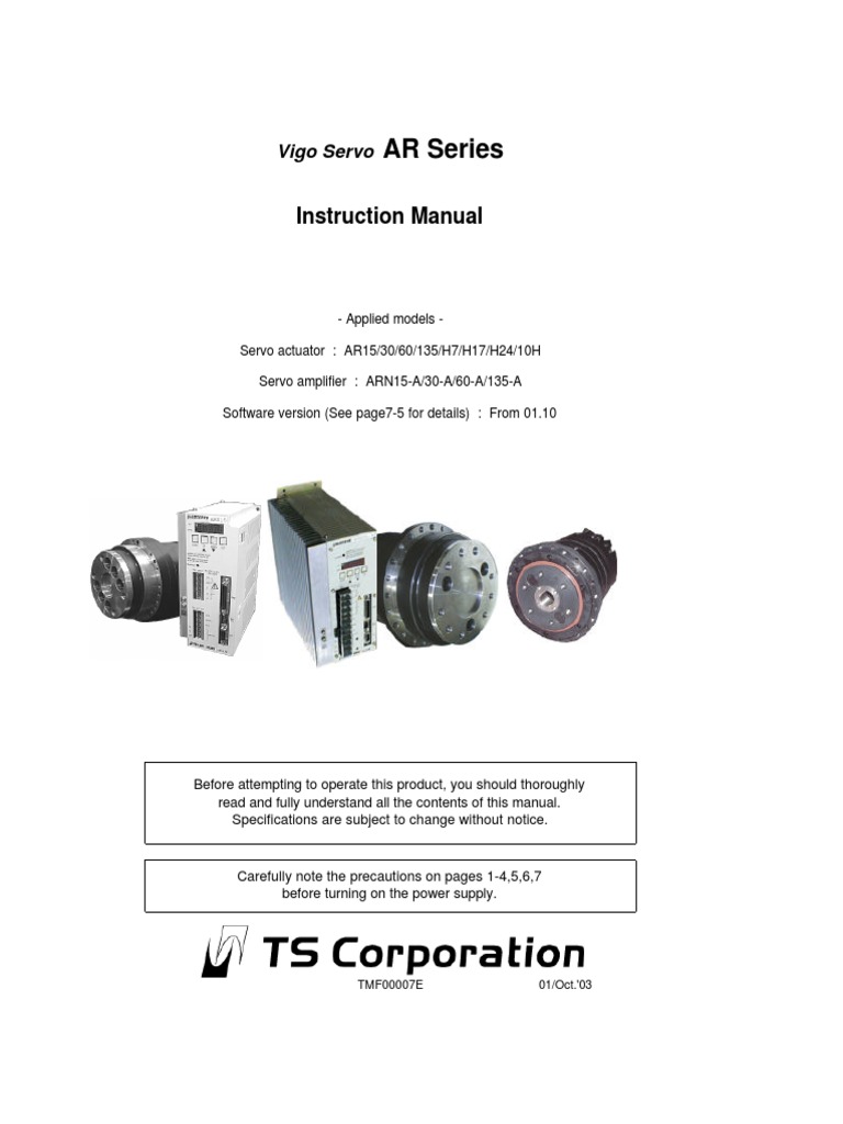 TeijinSeiki Manuals 1488 PDF | PDF | Servomechanism | Power