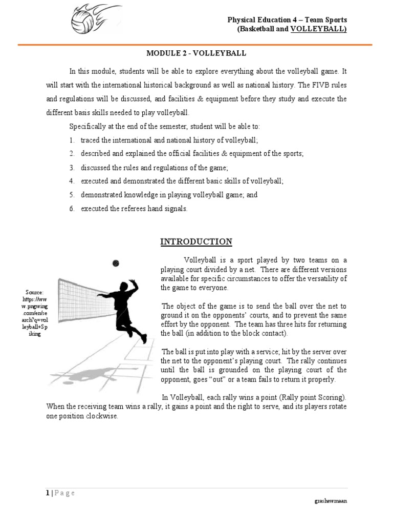 Volleyball Module Download Free Pdf Volleyball Referee