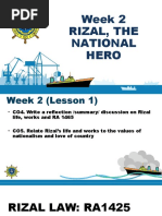 Week 2 - Rizal The National Hero