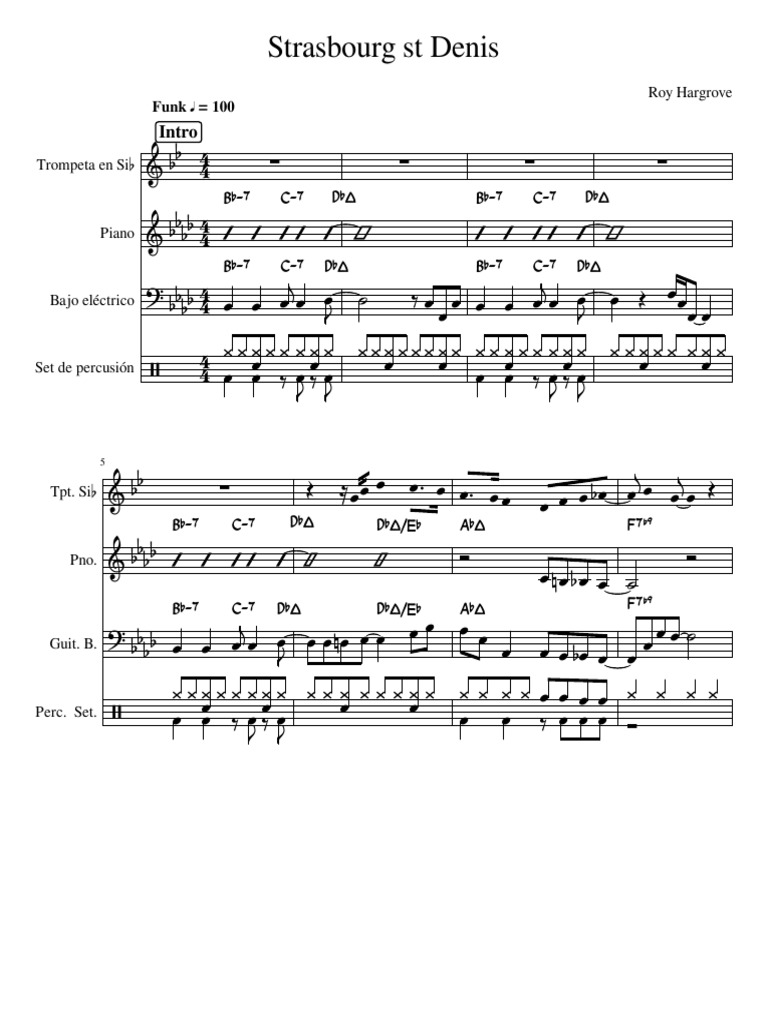 Score Strasbourg ST Denis | PDF | Pitch (Music)
