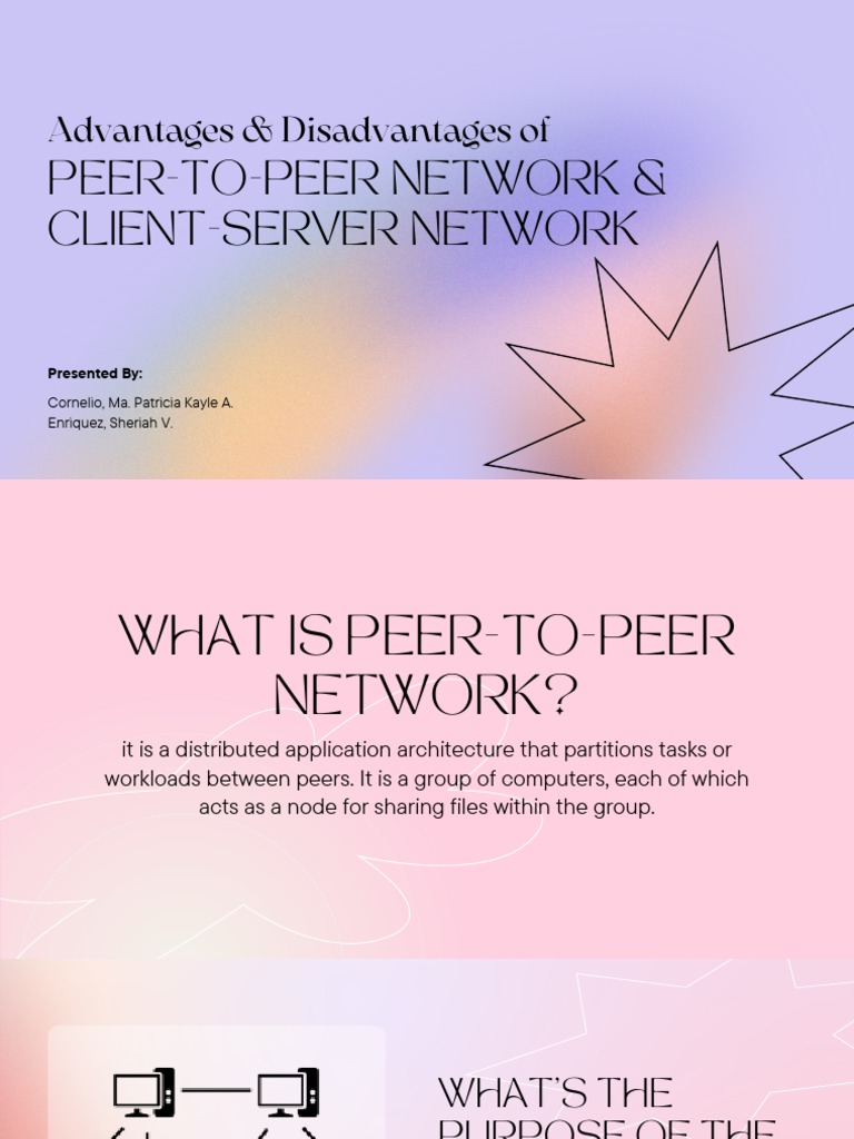 P2P vs Client-Server: Pros and Cons | PDF | Peer To Peer | Client ...