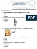 Examen Bimestral de Personal Social