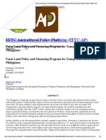 Farm Land Policy and Financing Program For Young Generation in The Philippines - FFTC Agricultural Policy Platform (FFTC-AP) PDF