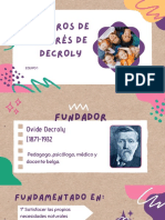 Metodologia Centros de Interés de Decroly