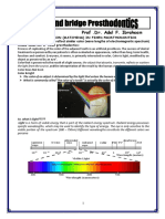 Shade Selection in Fixed Prosthodontics