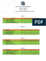 Tabla de Posiciones 3 Fecha Interbarrios.23