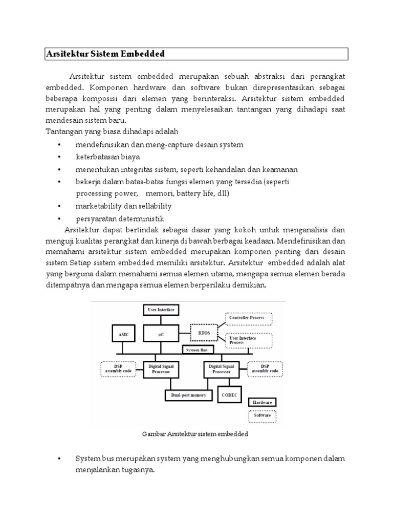 Arsitektur Sistem Embedded | PDF