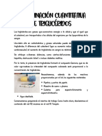 Determinación Cuantitativa de Triglicéridos PDF