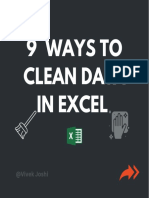 9 Ways To Clean Data in Excel: @vivek Joshi