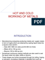 Hot and Cold Working of Metals