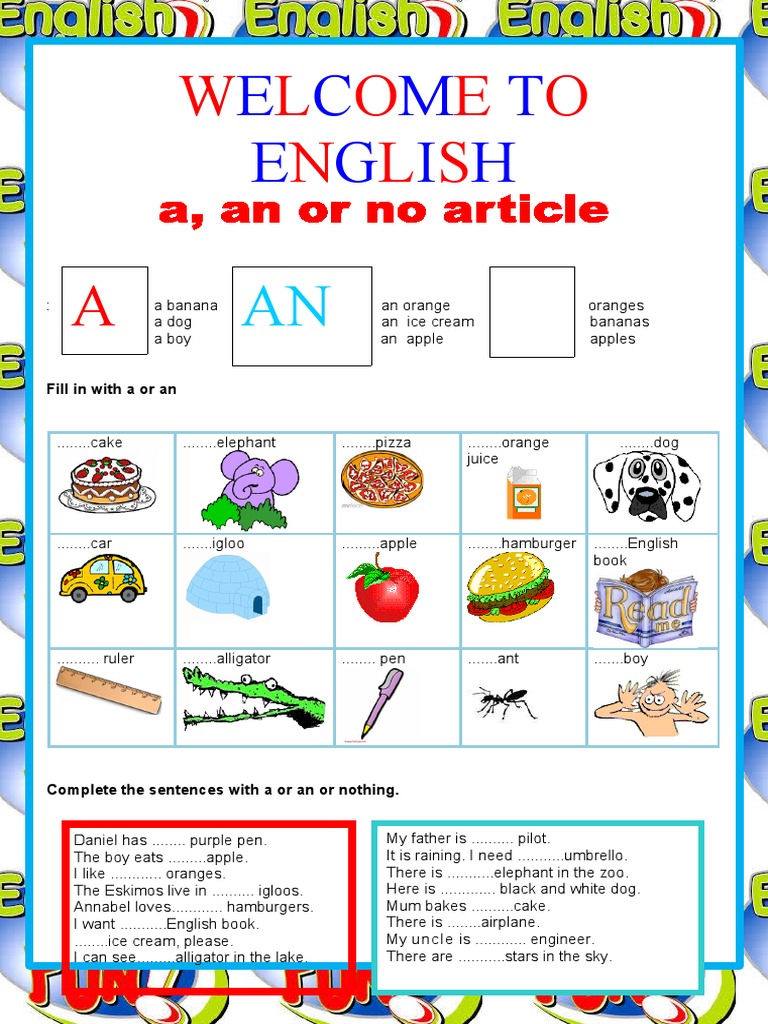 English Articles Practice Activities | PDF