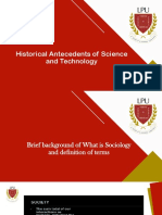 Historical Antecedents of Science and Technology (2)