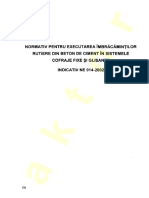 NE - 014 - 2002 Normativ Pentru Executarea Imbracamintilor Din Beton de Ciment Rutier in Sistemele Cofraje Fixe Si Glisante PDF