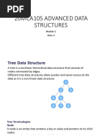 20mca105 Advanced Data Structures: Module-1 Note-4