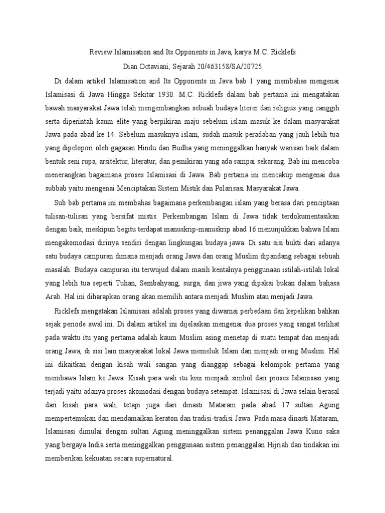 Dian octaviani sejarah 463158 review islamisation and its