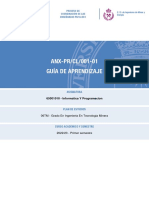 ANX-PR/CL/001-01 Guía de Aprendizaje: 65001010 - Informatica Y Programacion