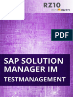 SAP Solution Manager Testmanagement