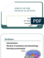 ASSESSMENT OF THE NERVOUS SYSTEM (230 Nurs