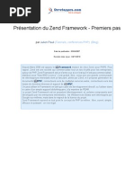 Download Zend Framework Presentation by Johnybe Good SN63089991 doc pdf