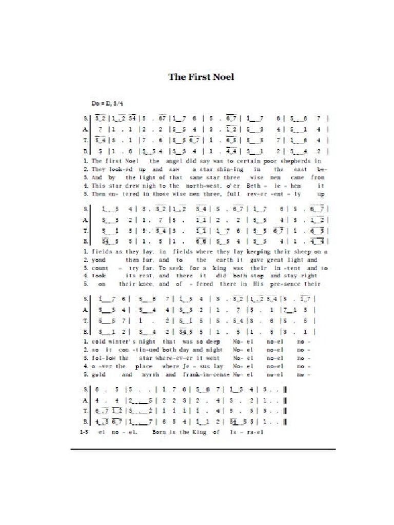 The First Noel PDF