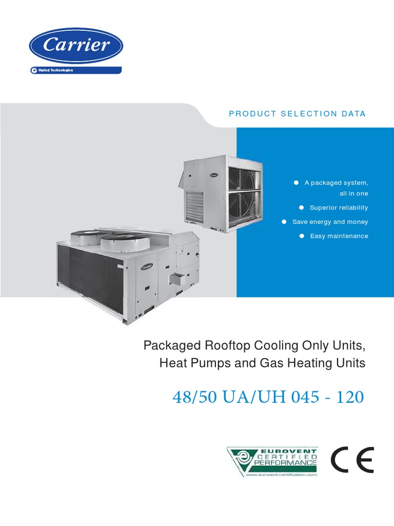 Packaged Rooftop Cooling, Heat Pump and Gas Heating Units Product
