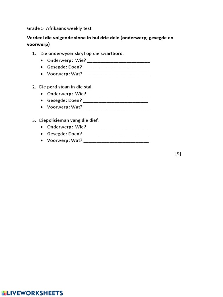 Afrikaans visual data 6