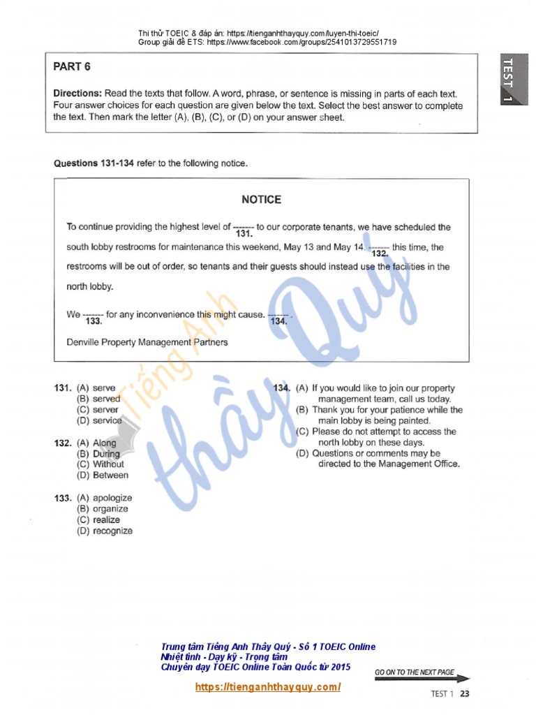 Reading part 6 pdf