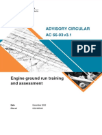 Advisory Circular 66 03 Engine Ground Run Training Assessment PDF