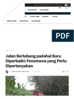 Jalan Berlubang Padahal Baru Diperbaiki - Fenomena Yang Perlu Dipertanyakan111558