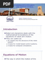 Robotics: Kinematics, Dynamics and Motion Control Module - 5 VIT