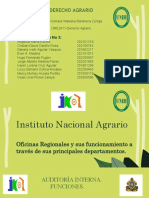 Grupo No 3-Presentación Funcionamiento Del Instituto Nacional Agrario (INA) Derecho Agrario DRE-2911