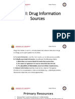 UNIT II Drug Information Sources