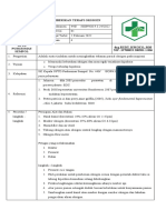 Sop Memberikan Terapi Oksigen