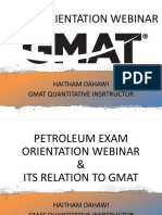 GMAT For Petroleum Exam