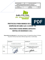 Protocolo para Manejo de Casos de Sospecha de Sars Cov-2 (Covid-19)