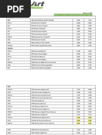 2021 Dealer Price List