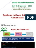 Aula 1 - Análise de Ruídos em Sistemas de Comunição