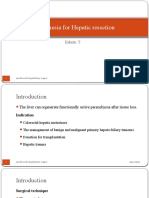 Anesthesia For Hepatic Resection and Laparascopic Surgery