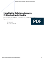 Public Health Informatics in The Philippines - Digital Solutions To Improve Healthcare