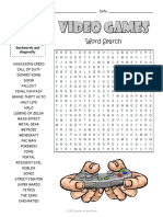 Video Games Word Search - Removed PDF