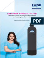 KENT Iron Removal Filter Manual