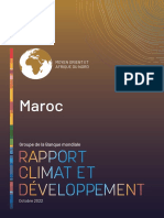 Banque Mondiale - Rapport Sur Le Climat Et Le Développement Au Maroc (Oct 2022) PDF