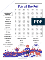 At The Fair Wordsearch - Removed