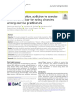 Body Dissatisfaction, Addiction To Exercise and Risk Behaviour For Eating Disorders Among Exercise Practitioners