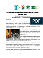 Conv Oficial Panamericano Escolar Del 2022 Al 7-09 PDF