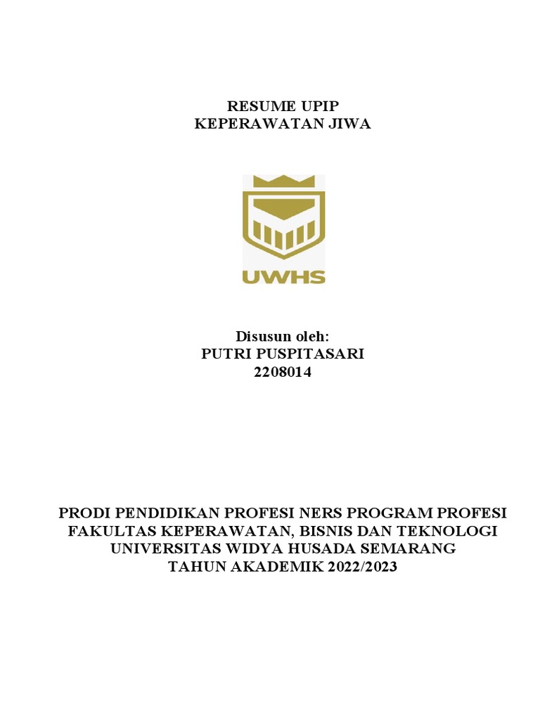 Resume Kasus Keperawatan UPIP | PDF