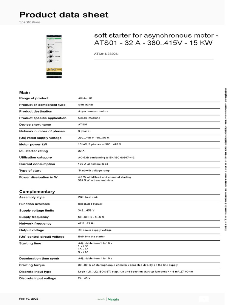 Altistart 01_ATS01N232QN (1) | PDF