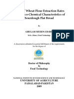 Effect of wheat flour extraction on sourdough flat bread