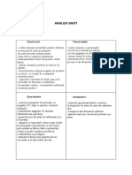 antreprenoriala-ANALIZA SWOT