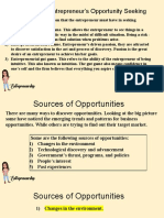 Essentials of Entrepreneur Opportunity Seeking